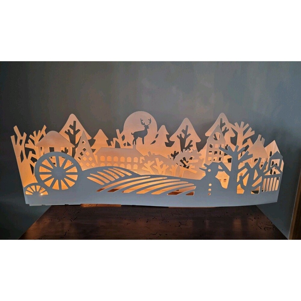 Ikea Strala LED Silhouette Winter Tabletop Scene Chenyi Ke Christmas Decor 21777